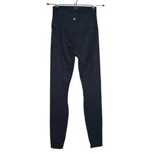 Lululemon Align High Rise Leggings 28" Size 2 Black Yoga Pilates Graphic Logo thumbnail 3