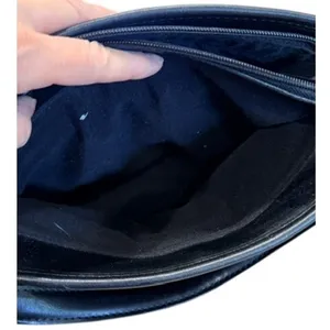 Etienne Aigner Brown Black Logo Canvas Shoulder Bag Monogram Purse thumbnail 5