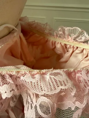 Vintage 80s Loralie Pink Southern Belle Bo Peep Prom Dress Gown XS thumbnail 11