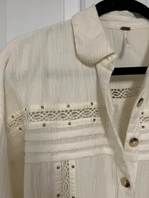 Free People Summer Stars Buttoned Top (S) thumbnail 3