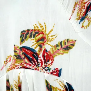 Free People Mini Dress Floral Two Tone S White Boho Tropical Strappy Sun Dress thumbnail 6