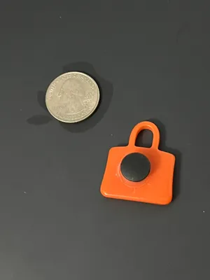 Crocs Orange Purse Jibbitz Charm thumbnail 2