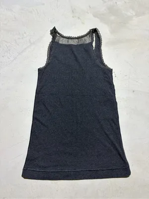 American Eagle y2K Women's gray Lace-Trim Tank Top large thumbnail 8