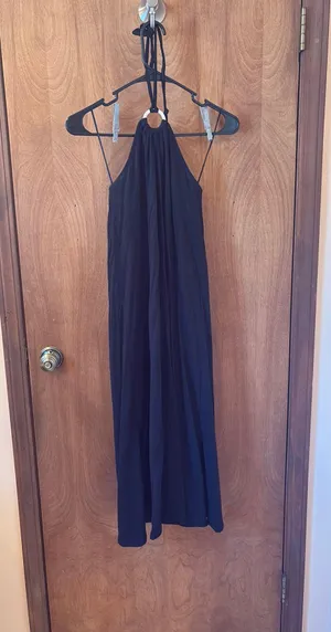 Old Navy Backless black maxi dress thumbnail 1