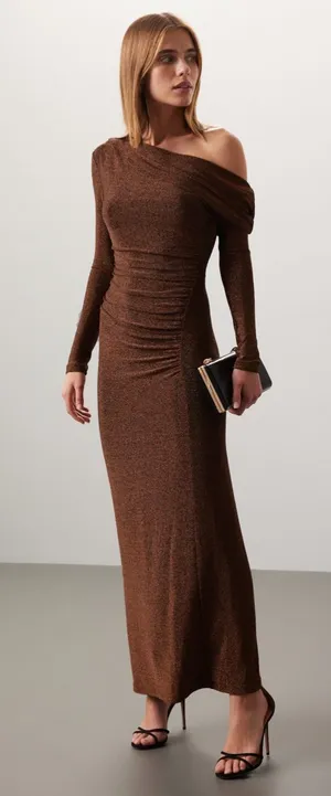 Significant Other Liliana Maxi Dress Chocolate Size US 2 thumbnail 1