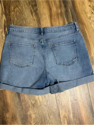 Tommy Hilfiger Jeans Light Wash Mid Rise Denim Jeans Shorts Size 10 thumbnail 5