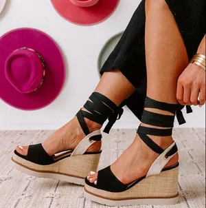 Soda Black Ballerina Wedge Platform thumbnail 1