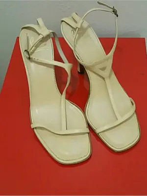 Roeposh - Tan TStrap Christian Louboutin Heels Shoes 39 1/2 thumbnail 3