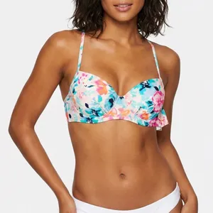 No Boundaries Floral Underwire Bikini Top Multicolor Size L KLP 0848 thumbnail 1