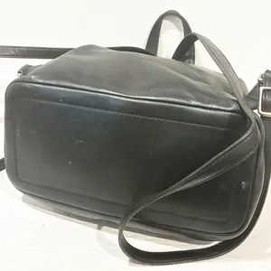 Vintage Coach Legacy Leatherware‎ Black Leather Backpack Purse thumbnail 3
