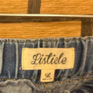 Listicle Star Print Tie Waist Jeans‎ Size Large thumbnail 7