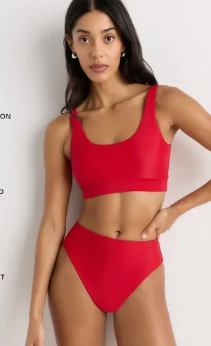 New Quince Italian High-Rise Bikini Bottom Size XS thumbnail 1