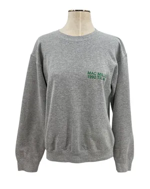 Mac Miller Graphic Crewneck Sweatshirt 1992 Til Infinity Gray Green Unisex Small thumbnail 1