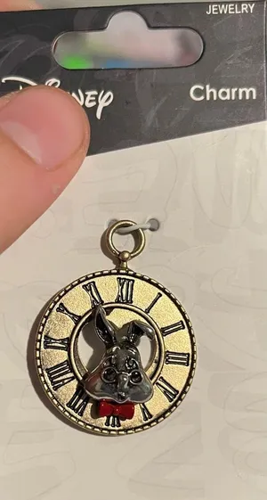 NWT / NIP Disney “The White Rabbit” from Alice in Wonderland Jewelry Charm thumbnail 6