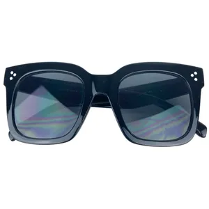 Square Black Sunglasses UVA/UVB thumbnail 4