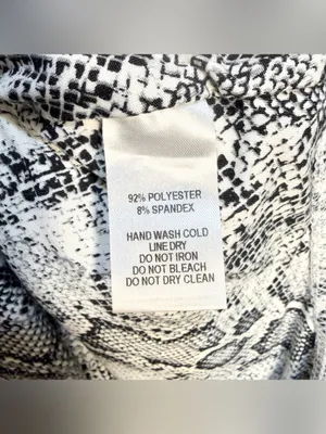 LULUS Women’s Wildlife Black and White Snake Print One Piece Bodysuit Size XS thumbnail 7