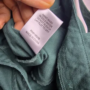 Baltic Born Hartford Linen Blend Wide Leg Button‎ Front Jumpsuit Green Medium thumbnail 7