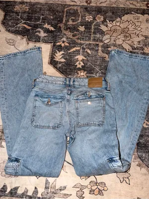 Aeropostale mid rise flare utility jeans size 00R thumbnail 3