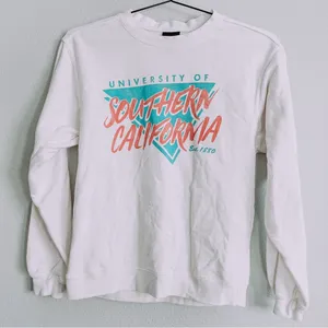 Vintage University Of Southern California Light Crewneck Sweatshirt thumbnail 1
