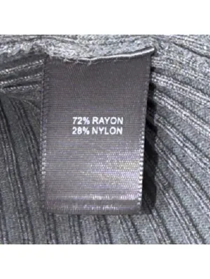 Gray Ribbed Mock Neck Sweater XS Button Cuff thumbnail 5