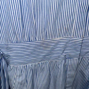 Gretchen Scott Shirt Dress Women XS Blue Striped Good Long Sleeve Cotton Blend thumbnail 2