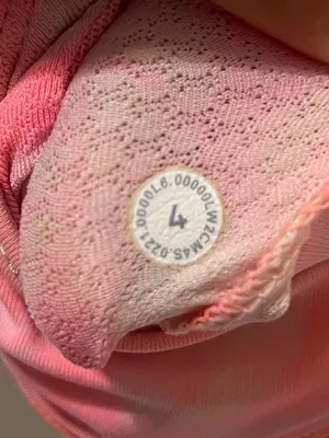 Lululemon Energy Bra High Neck Long Line Shibori Orange Tie Dye Size 4 thumbnail 6