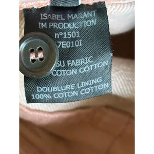Isabel‎ Marant High Waisted Belted Jeans Size 36 (US 4) Pink Straight Leg thumbnail 5