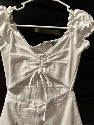 White Romper thumbnail 2