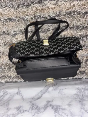 Black Monogram Top Handle Crossbody Bag with Gold Hardware thumbnail 4