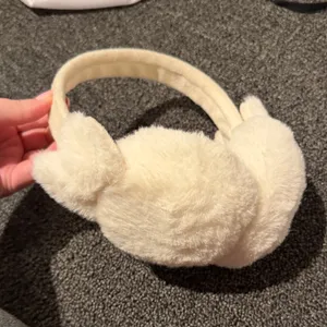 Cream Fuzzy Earmuffs thumbnail 2