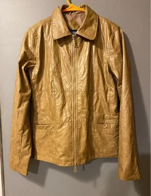ME JANE Womens Shiny Nylon Jacket Full Zipper Detail Size Small thumbnail 1