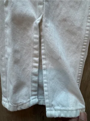 Zara white front split jeans sz 4 thumbnail 8