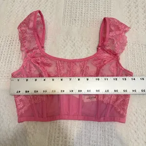 Victoria's Secret Dream Angels small Boho cap sleeve corset BC 3185 thumbnail 2