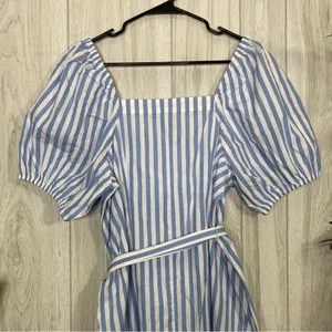 NEW J. Crew Cottage Dress in Stripe size M Medium AZ810 NWT thumbnail 7