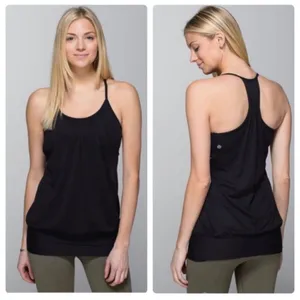 Lululemon No‎ Limit Tank Bra Top Size 4 Black thumbnail 2
