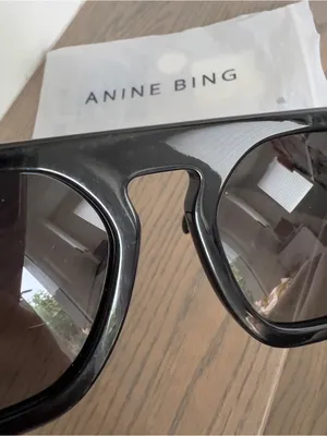 Anine Bing Preston Sunglasses in Black thumbnail 9