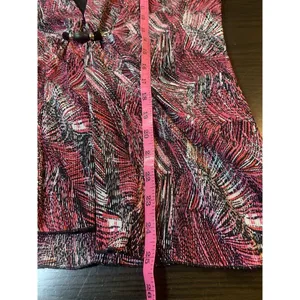 Notations Whimsigoth‎ Top Womens Large Black Pink Beaded Stretch Office Church thumbnail 11