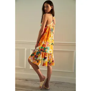 Daily Practice by Anthropologie Frida Cross-Back Midi Dress Multi Size Small thumbnail 2