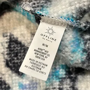 Aerie Offline Oversized Aztec Fleece Sherpa Quarter Zip Pullover size Medium thumbnail 8