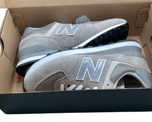 New Balance Classic 574 suede sneakers. Women’s size 8. Gray thumbnail 6
