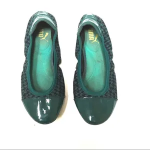 Puma Sport Lifestyle teal & black foldable flats 7‎ thumbnail 3