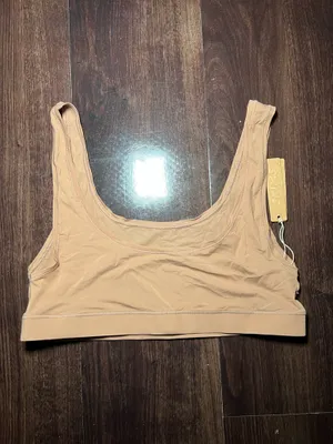 NWT Skims Jelly Sheer Scoop Neck Bralette in Sienna thumbnail 3