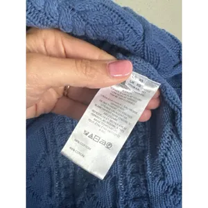 FREE PEOPLE Washed Ashore Sweater in Bellweather Blue Size XS thumbnail 6
