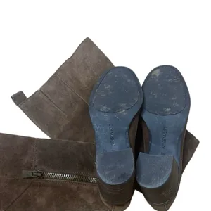 Nine West Knee High Brown Suede Almond Toe Boots size 7 nwolette thumbnail 3
