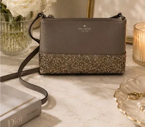 Kate Spade Greta Court Ramey Cityscape Glitter Crossbody Bag Women’s Purse EUC thumbnail 1