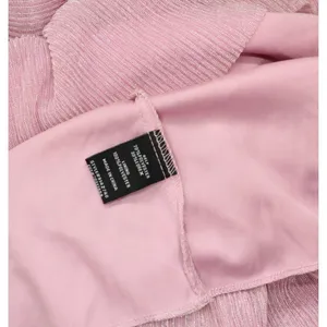 NWT B. Darlin Metallic V-Neck Belted Ruffled Tiered Sheer Sleeved Dress Pink 5/6 thumbnail 8