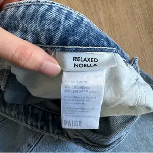 Paige Relaxed Noella Light Wash Denim Jeans thumbnail 4