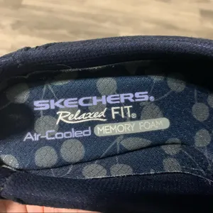 Skechers Relaxed Fit Air Cooled Memory Foam Navy Blue Flats Shoes thumbnail 6
