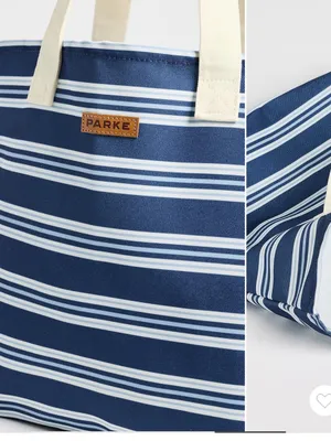 NIB Parke x Shopbop denim stripe tote bag limited edition sold out style thumbnail 4