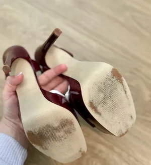 Steve Madden Stiletto Heels Cologne Wine Patent thumbnail 6
